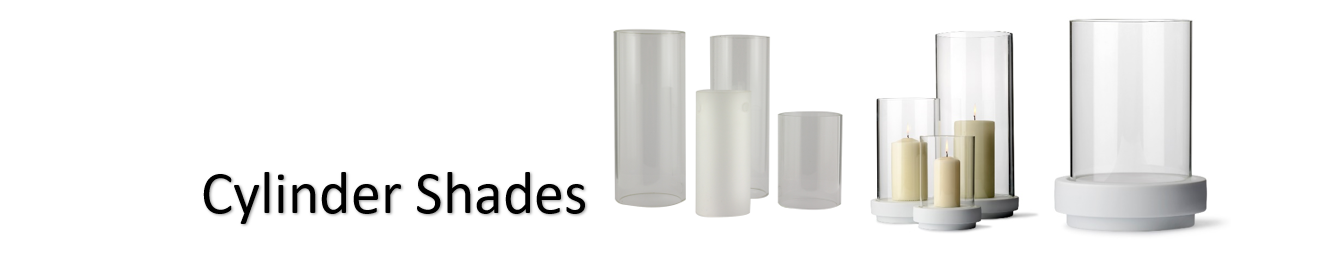 Cylinders Light Shades Replacement, Cylindrical Glass Lamp Shades